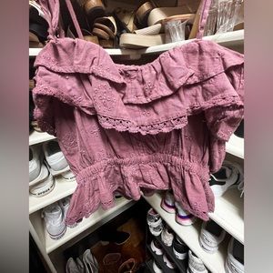 Mauve crop top